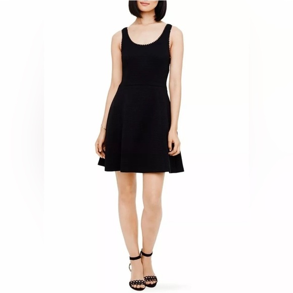 Club Monaco Cutout Mini Dress Taura Scallop Edge Sleeveless Cocktail Black 0 - Picture 8 of 12